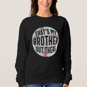 Camiseta Esse é o meu irmão lá fora irmão de beisebol