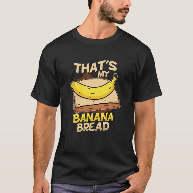 Camiseta Esse é o meu pão de Banana Vegan Foodies Baker Fun (Frente)