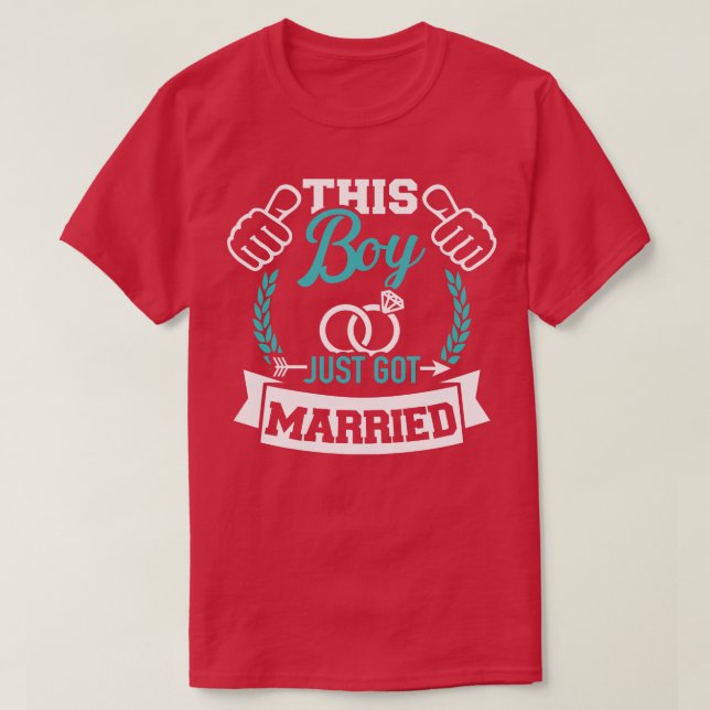 Camiseta Esse garoto acabou de se casar (Frente do Design)