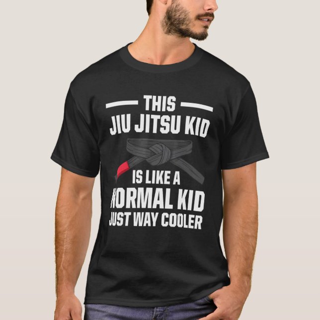 Camiseta Esse Jiu Jitsu É Como Um Garoto Normal Assim Como  (Frente)