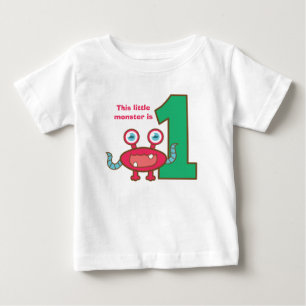 Camiseta Esse monstrinho está fazendo um ano, primeiro aniv