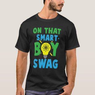 Camiseta Esse Smart Boy Troca A Engraçada Ciência da Escola
