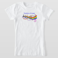 Essência Da design de Música-Gráfica-Camisa.