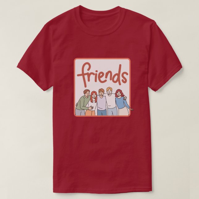 Camiseta Essência de Camaraderie - Símbolo Na moda da Amiza (Frente do Design)