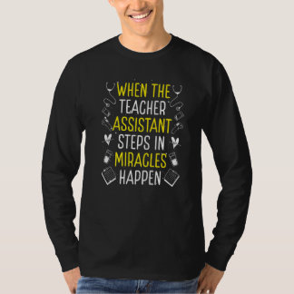 Camiseta Essenciais de Assistente de Professor de Pré-Escol