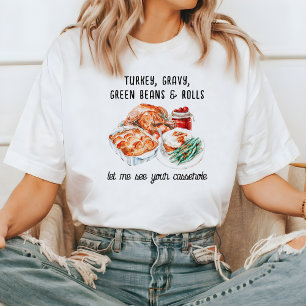 Camiseta Essenciais do Dia de Ação de Graças Mostre-me a