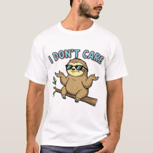 Camiseta essencial de design de preguiça relaxada
