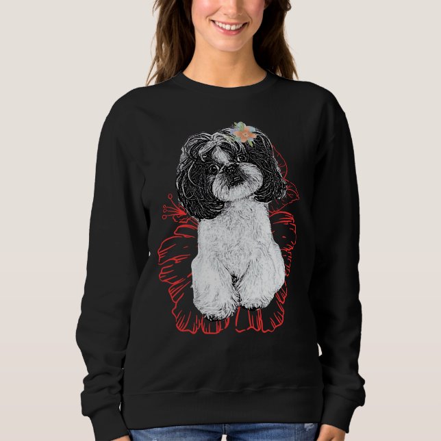 Camiseta Essencial de Poodle Cute (Frente)