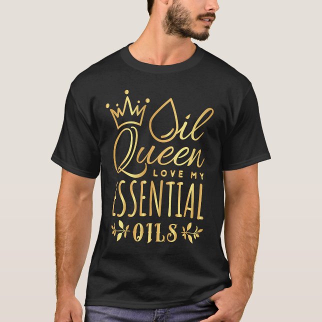 Camiseta Essential Oil   Oil Queen Diffuser Aroma Women (Frente)