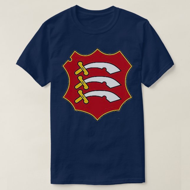 Camiseta Essex County Club Cricket Essential TSirt (Frente do Design)
