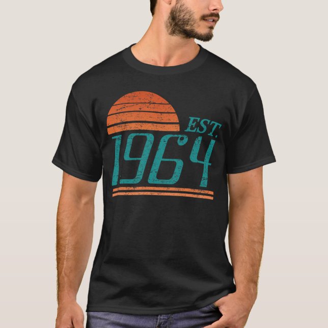 Camiseta Est. 1964 Vintage 60 anos (Frente)