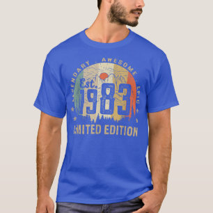 Camiseta Est 1983 Limited Edition 39th Birthday Gifts 39 Ye