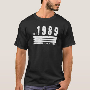 Camiseta EST 1989 True Classic Vintage Retro Aestético B