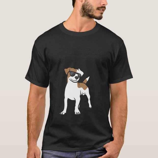 Camiseta Est Jack Russel Mãe Mãe Mãe De Jack Russell Terrie (Frente)