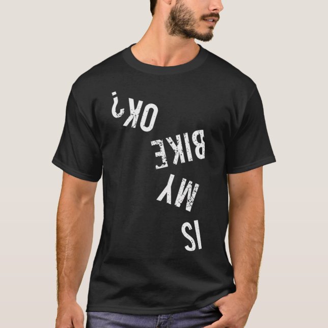 Camiseta Está a minha bicicleta bem (Frente)