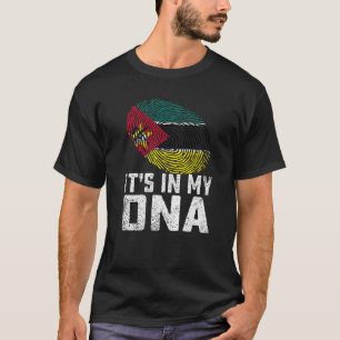 Camiseta Está angustiado em meu Dna, moçambicano.