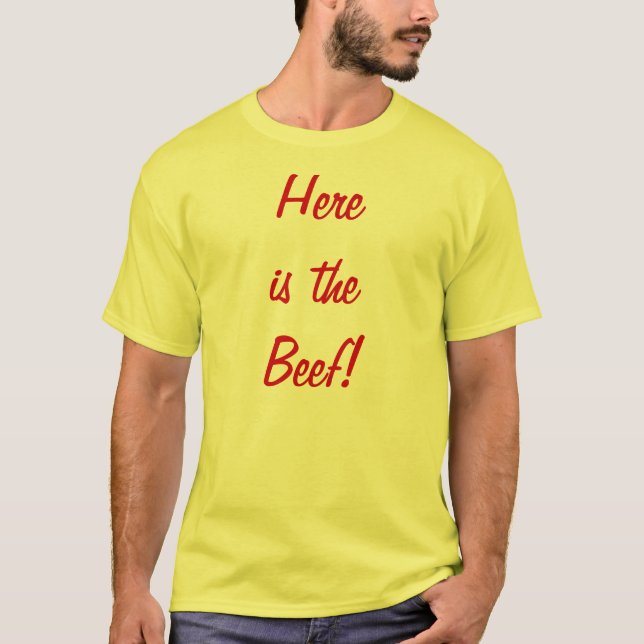 Camiseta Está aqui a carne! (Frente)