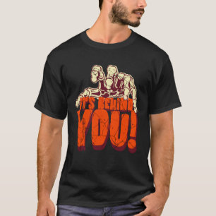 Camiseta Está Atrás de Você! Mão de Garra Assustadora de Ha