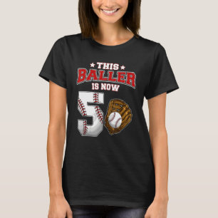 Camiseta Esta Baller Tem 5 Anos Jogadores De Beisebol 5t