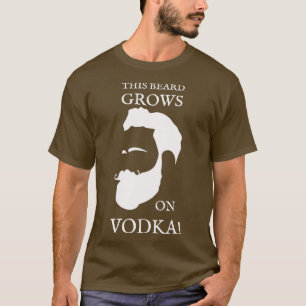 Camiseta Esta Barba Cresce Em Vodka