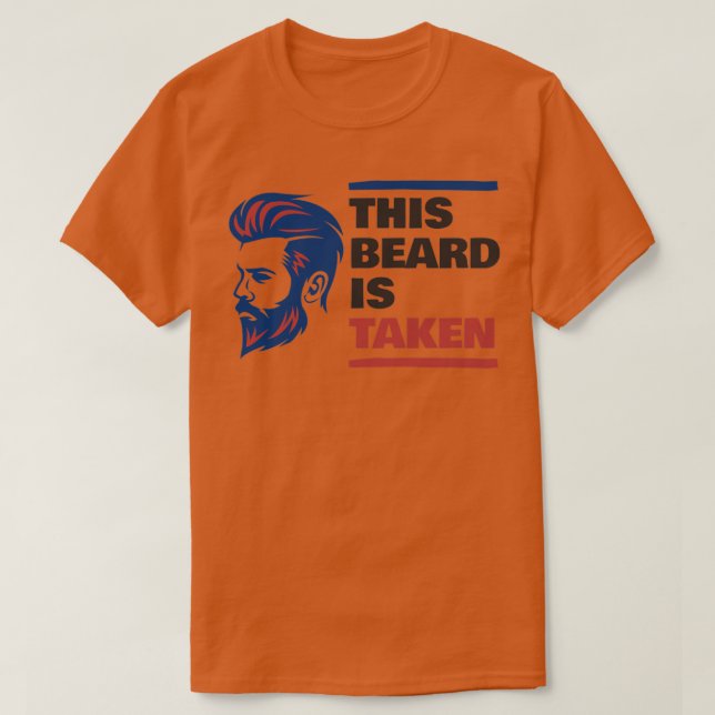 Camiseta esta barba é tirada 4 (Frente do Design)