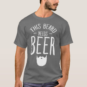 Camiseta Esta barba precisa de cerveja Bearded Man