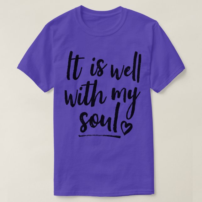 Camiseta Está Bem Com A Minha Alma (Frente do Design)