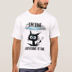 Camiseta Está bem, estou bem. Está tudo bem.