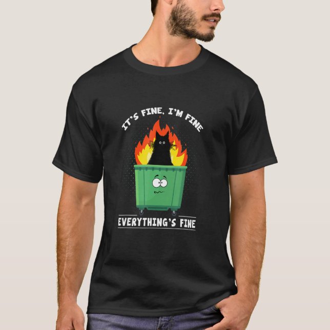 Camiseta Está bem, estou bem. Está tudo bem. (Frente)