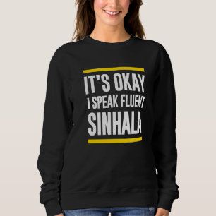 Camiseta Está Bem, Falo Fluent Sinhala Sri Lankan Nationa