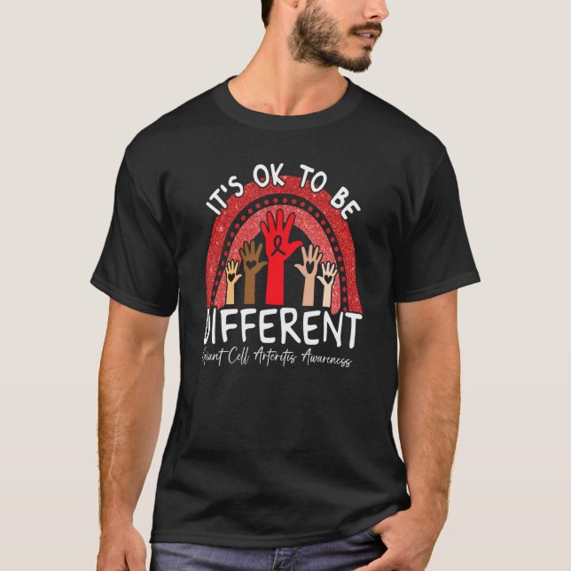 Camiseta Está bem ser diferente Arterite Celular Gigante (Frente)