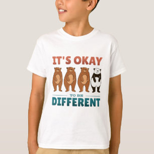 Camiseta Está bem ser diferente de Convite Napkins