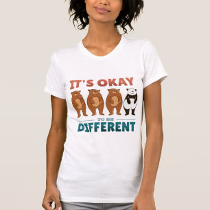 Camiseta Está bem ser diferente de Convite Napkins