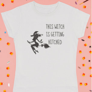 Camiseta Esta Bruxa Chegando à Bachelorette do Halloween