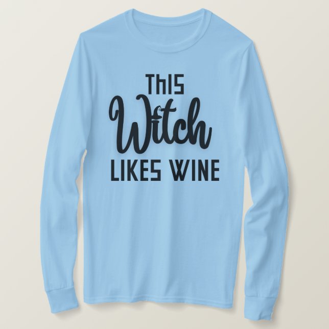 Camiseta Esta Bruxa Gosta De Vinho (Frente do Design)