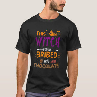 Camiseta Esta Bruxa Pode Ser Subornada Com O Halloween De C