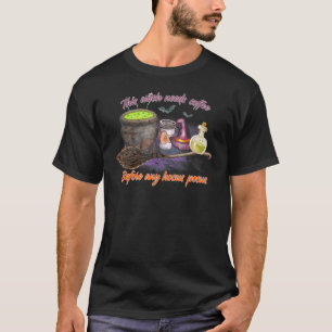 Camiseta Esta Bruxa Precisa De Café Antes De Qualquer Hocus