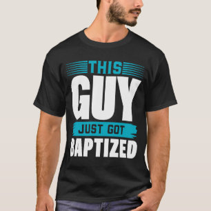 Camiseta Esta Cara acabou de ser batizada de batismo cristã
