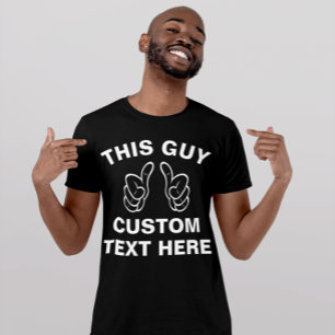 Camiseta Esta Cara adiciona o seu próprio texto aqui