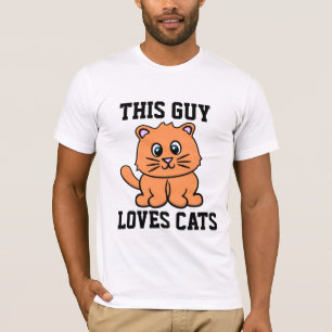 CAMISETA ESTA CARA ADORA CAMISAS-T GATOS