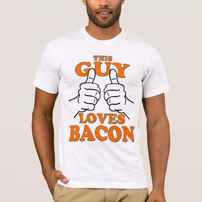 Camiseta Esta cara ama o BACON (Frente)