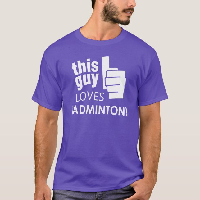 Camiseta Esta cara ama o Badminton! (Frente)