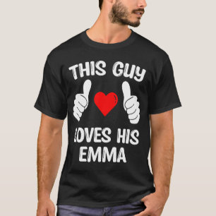 Camiseta Esta Cara Ama O Namorados Da Mulher Emma Namorada"