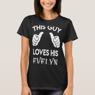 Camiseta Esta cara ama seu aniversário de namorados EVELYN