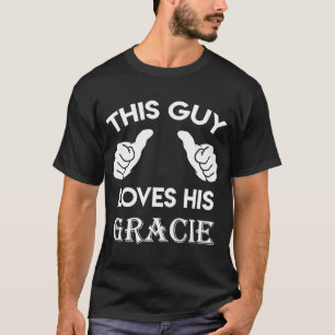 Camiseta Esta cara ama seu coração de namorados GRACIE