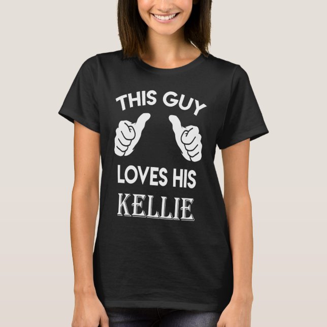 Camiseta Esta cara ama seu coração namorados KELLIE (Frente)