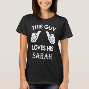 Camiseta Esta cara ama seu namorados Aniversário do SARAH 0