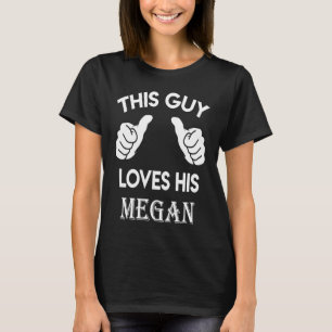 Camiseta Esta cara ama seu namorados MEGAN Aniversário 02