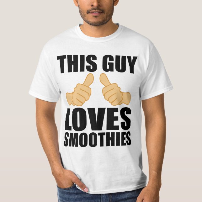 CAMISETA ESTA CARA AMA SMOOTHIES (Frente)