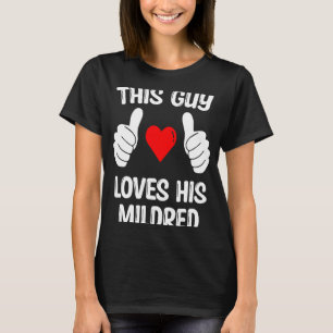 Camiseta Esta Cara Ama Sua Esposa Mildred Namorada Valenti